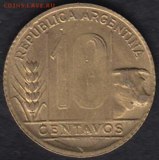 Аргентина 10 центаво 1949 до 17.07.2014 22-00 - Аргентина 10 центаво 1949 а