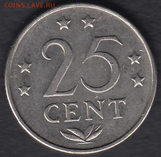 Нидерландские Антиллы 25 центов 1971 до 17.07.2014 22-00 - Нидерландские Антиллы 25 центов 1971 а