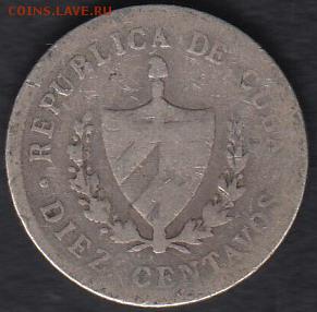 Куба 10 центаво 1915 Ag(900) 2,5 г до 17.07.2014 22-00 - Куба 10 центаво 1915 р