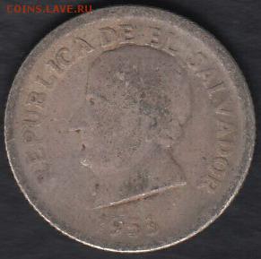 Сальвадор 25 центаво 1953 Ag(900) до 17.07.2014 22-00 - Сальвадор 25 центаво 1953 р