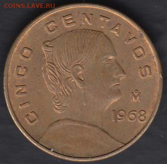 Мексика 5 центаво 1968 до 29.07.2014 22-00 - Мексика 5 центаво 1968 а