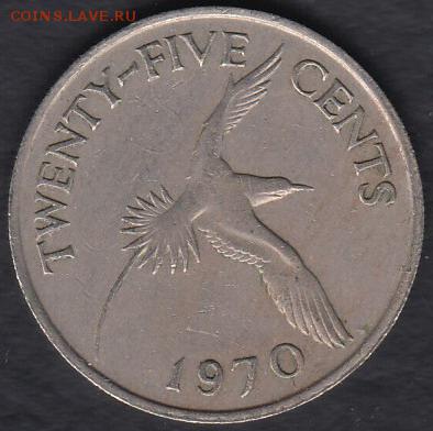 Бермуды 25 центов 1970 до 20.08.2014 22-00 - Бермуды 25 центов 1970 а
