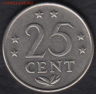Нидерландские Антиллы 25 центов 1971 до 27.08.2014 22-00 - Нидерландские Антиллы 25 центов 1971 а