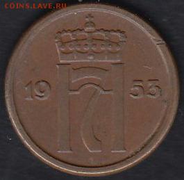 Норвегия 1 эре 1953 до 05.09.2014 22-00 - Норвегия 1 эре 1953 р