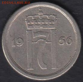 Норвегия 25 эре 1956 до 12.09.2014 22-00 - Норвегия 25 эре 1956 р