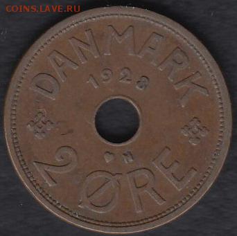 Дания 2 эре 1928 N до 12.09.2014 22-00 - Дания 2 эре 1928 а