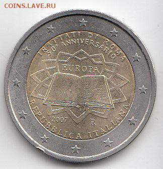 Италия 2 евро 2007 Римский договор - 36.2