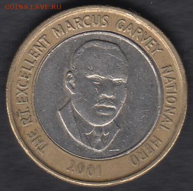 Ямайка 20 долларов 2001 до 28.09.2014 22-00 - Ямайка 20 долларов 2001 р