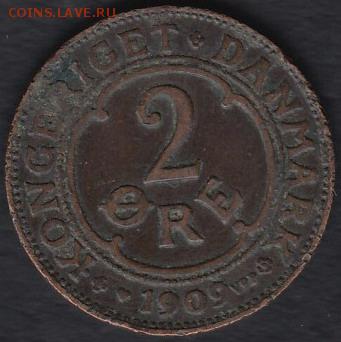 Дания 2 эре 1909 до 28.09.2014 22-00 - Дания 2 эре 1909 а