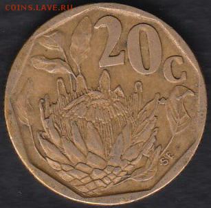 ЮАР 20 центов 1994 до 29.09.2014 22-00 - ЮАР 20 центов 1994 а