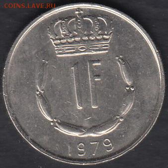 Люксембург 1 франк 1979 до 14.10.2014 22-00 - Люксембург 1 франк 1979 а