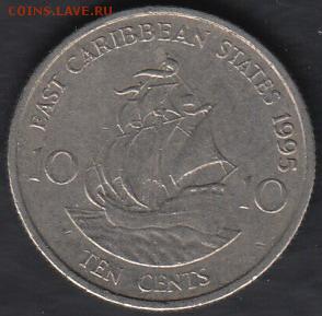 Восточно-Карибские Территории 10 цент 95 до 16.10.2014 22-00 - Восточно-Карибские Территории 10 центов 1995 а