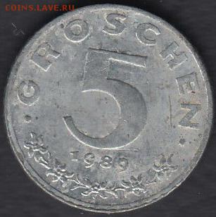 Австрия 5 грошей 1989 до 17.10.2014 22-00 - Австрия 5 грошей 1989 а