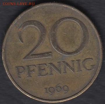 ГДР 20 пфеннигов 1969 до 18.10.2014 22-00 - ГДР 20 пфеннигов 1969 а