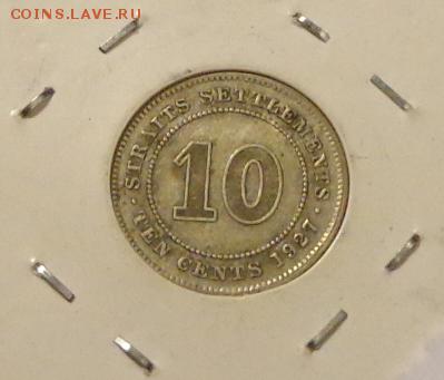 СТРЕЙТС СЕТТЛМЕНТС - со 100 рублей 10ц 1927 до 4.11, 22.00 - стрейт сеттлментс 10 центов - 1