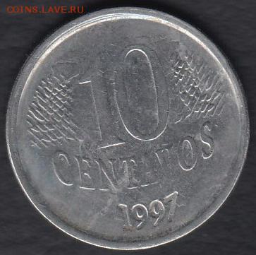 Бразилия 10 центаво 1997 до 02.11.2014 22-00 - Бразилия 10 центаво 1997 а