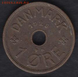 Дания 1 эре 1928 N до 28.11.2014 22-00 - Дания 1 эре 1928 N а