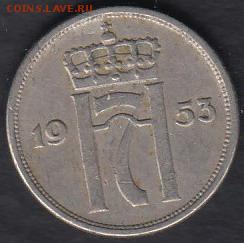 Норвегия 10 эре 1953 до 09.01.2015 21-00 - Норвегия 10 эре 1953 р