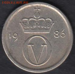 Норвегия 10 эре 1986 до 09.01.2015 21-00 - Норвегия 10 эре 1986 р