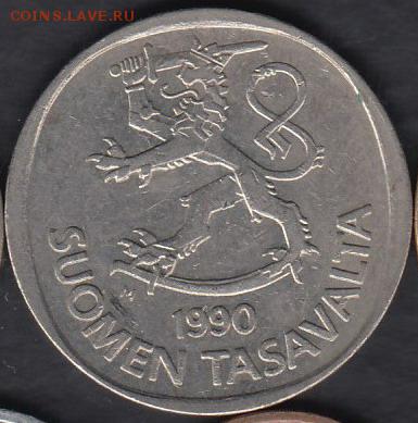 Финляндия 1 марка 1990 M до 09.01.2015 21-00 - Финляндия 1 марка 1990 M р