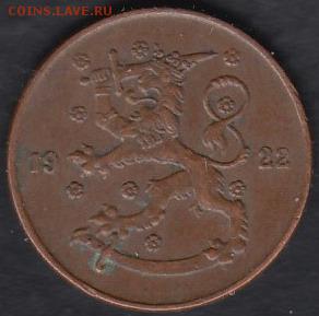 Финляндия 5 пенни 1922 до 09.01.2015 21-00 - Финляндия 5 пенни 1922 р
