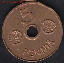 Финляндия 5 пенни 1941 до 09.01.2015 21-00 - Финляндия 5 пенни 1941 а