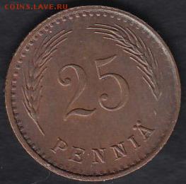 Финляндия 25 пенни 1943 до 09.01.2015 21-00 - Финляндия 25 пенни 1943 а