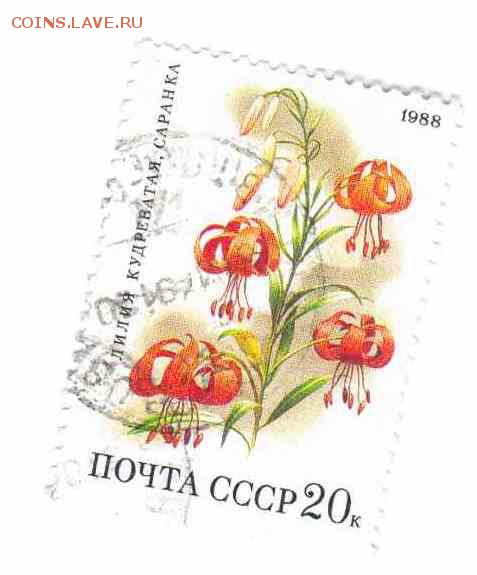 Марки на продажу или обмен. - 1988-гашеные-1р