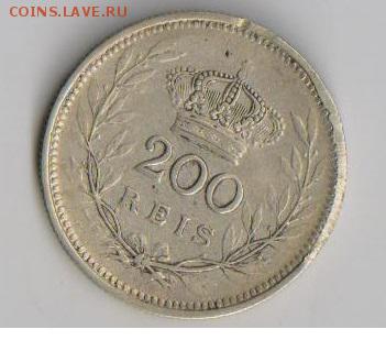 Португалия 200 reis 1909  до 31.01.2015г - 1
