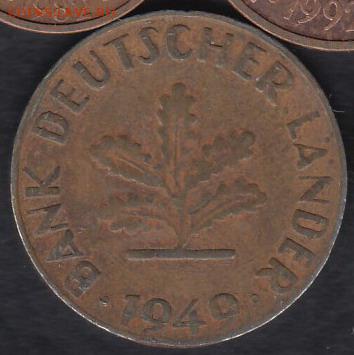 Германия 10 пфеннигов 1949 до 15.02.2015 21-00 - Германия 10 пфеннигов 1949 р