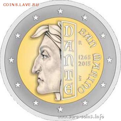 Юбилейные и памятные 2 евро 2011 - ... гг - 2-euro-San-Marino-2015-Dante