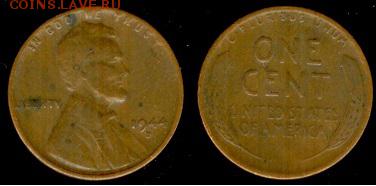США-1 цент 1944-D, до 21.00 мск 19.05.2015 - США-1 цент 1944г-D