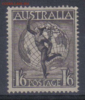 Австралия 1949-56гг Авиапочта до 18.05 22.00мск - Австралия 1949-56гг Авиапочта 10р