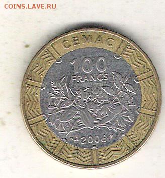 Центральная Африка 100 фр. 2006 до 23.07 в 22.10 по МСК - Центральная Африка 1-- фр. 2006 1