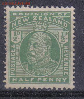 Новая Зеландия 1909г до 24.09 22.00мск - Новая Зеландия 1909г 15р