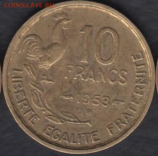 Франция 10 франков 1953 В до 21.11.2015 21-30 - 111