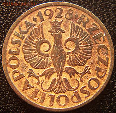 Польша_2 гроша 1928. Отличное качество; до 21.11_22.50мск - 10374