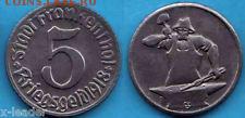 Нотгельды Германии. Обзорная тема. - Frankenthal 5 Pfennig 1918 Schmied