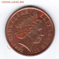 Гибралтар 2 пенса 2001 год до 15.09 в 23.00 - 14 009