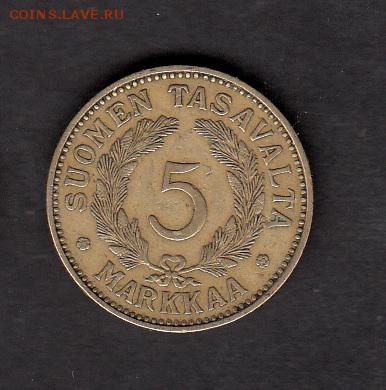 Финляндия 5 марок 1931 - 75а