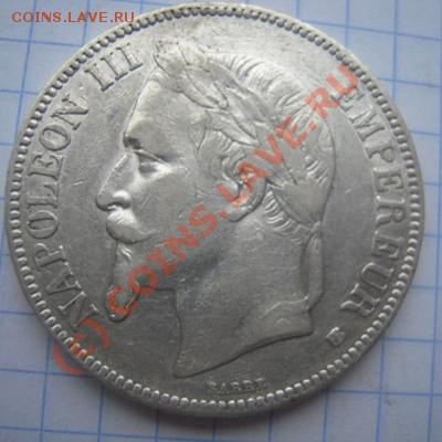 Серебро,5 франков,Наполеон 3,1868г - Изображение 218