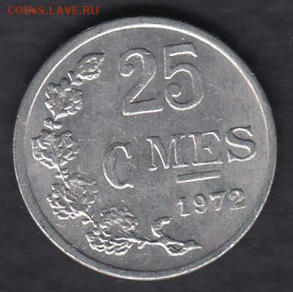 Люксембург 25 сантимов 1972 до 26.12.2015 21-30 - 111