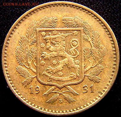 Финляндия_10 марок 1931; до 14.01_22.12мск - 10853