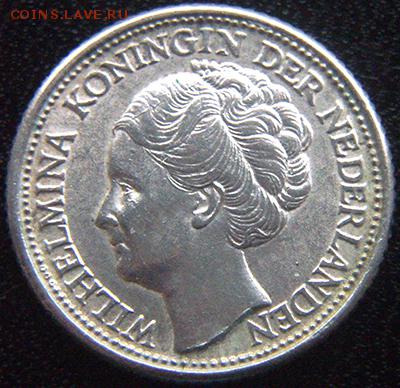 Нидерланды_25 центов 1944. Отличное серебро; до 19.01_22.50м - 10664