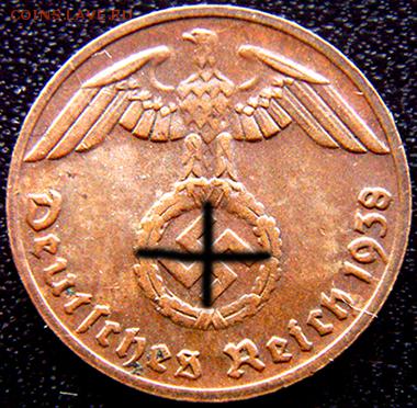 Германия. 3-й Рейх_1 рейхспфенниг 1938(D); до 21.01_22.32мск - 10913