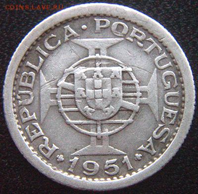 Португальские Острова Св. Фомы_2,5 эскудо 1951; 23.01_22.20м - 10697