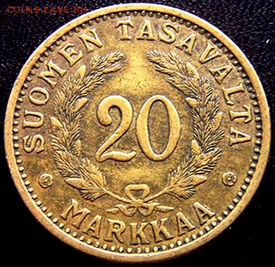 Финляндия_20 марок 1934; до 07.02_22.06мск - 10848