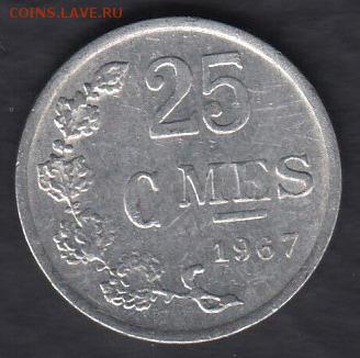 Люксембург 25 сантимов 1967 до 03.03.2016 21-00 - 111