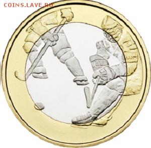 Куплю 5 Евро 2016г Финляндия "Хоккей" - 2016._5_evro._Finlyandiya._Hokkey_(revers)