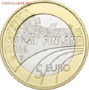 Куплю 5 Евро 2016г Финляндия "Хоккей" - 2016._5_evro._Finlyandiya._Hokkey_(avers)